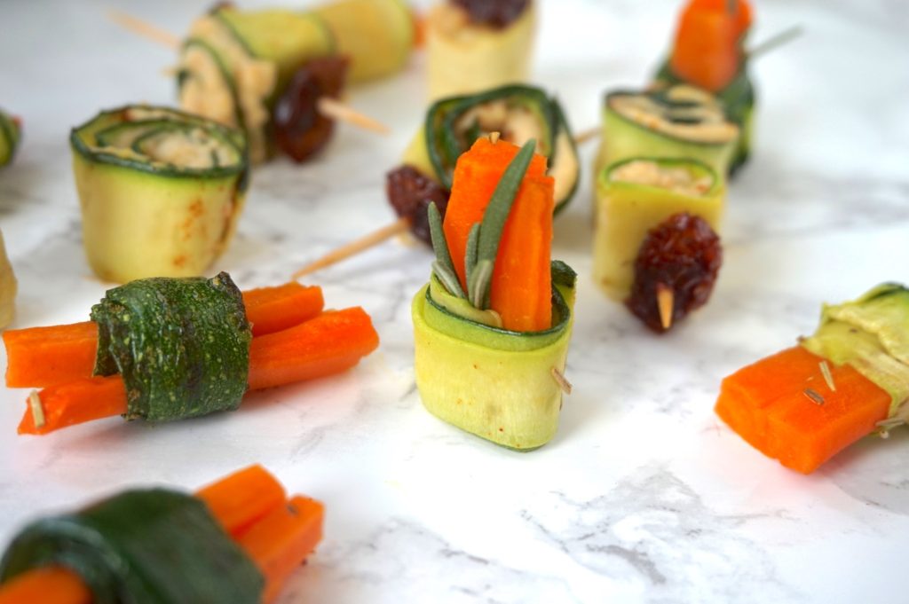 zucchini wrapped carrots