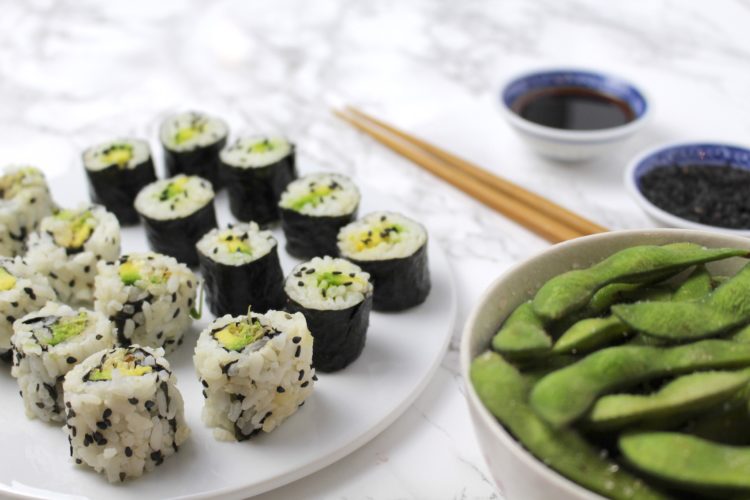 Taste the World Vegan Sushi (Makizushi) & Edamame MINAMADE