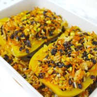 Stuffed Butternut Squash vegan