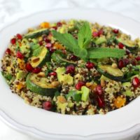 Quinoa Salat Mediterran Vegan Gesund