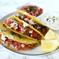 Veggie Tacos vegan tacos lentils walnut