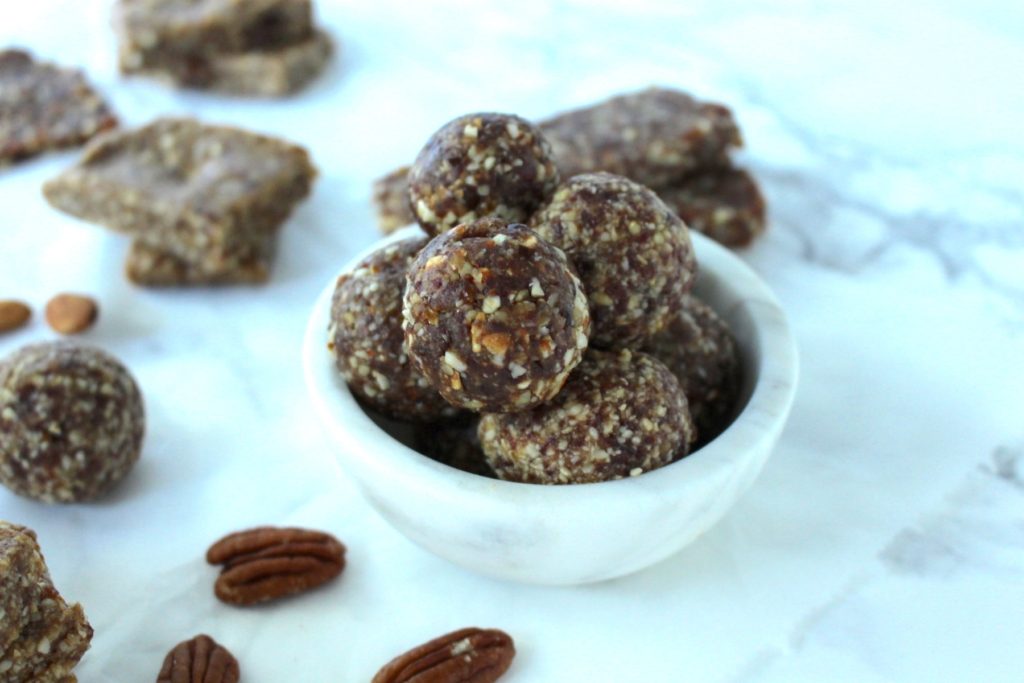 Energy Bites Balls Bars vegan glutenfree