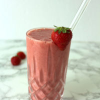 Erdbeer Milkshake Strawberry Smoothie vegan