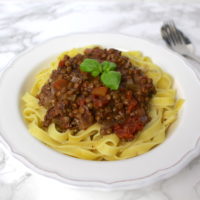 vegane bolognese linsen lentils tagliatelle vegan