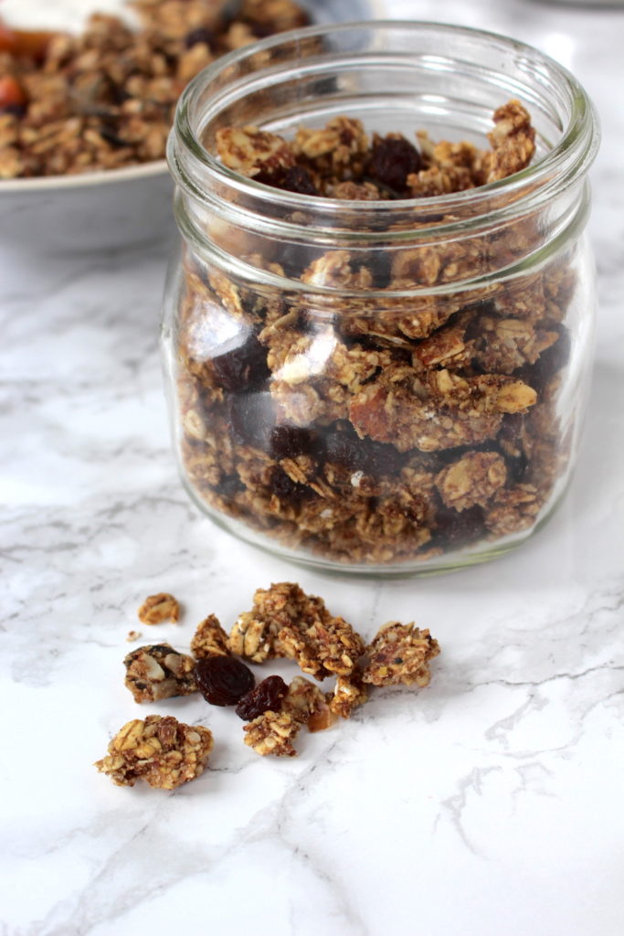 Granola oil-free healthy vegan Müsli gesund