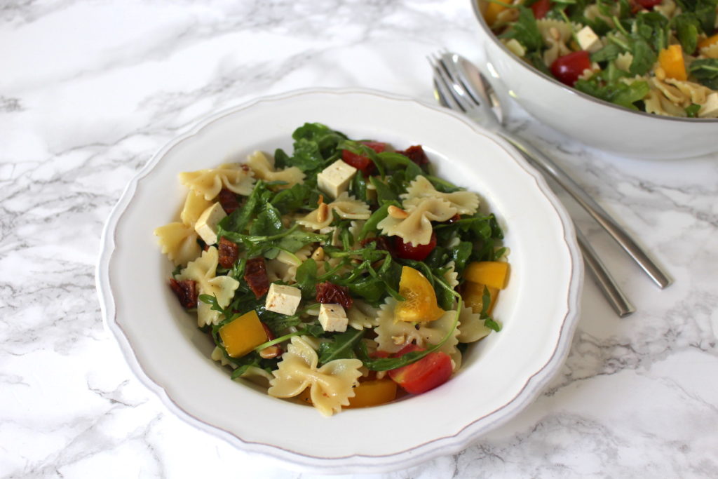 pasta salad vegan mediterranean nudelsalat