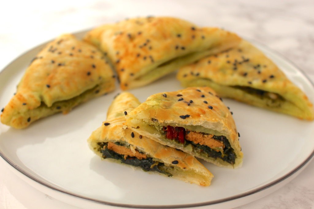Blätterteigtaschen vegan Silvester Fingerfood