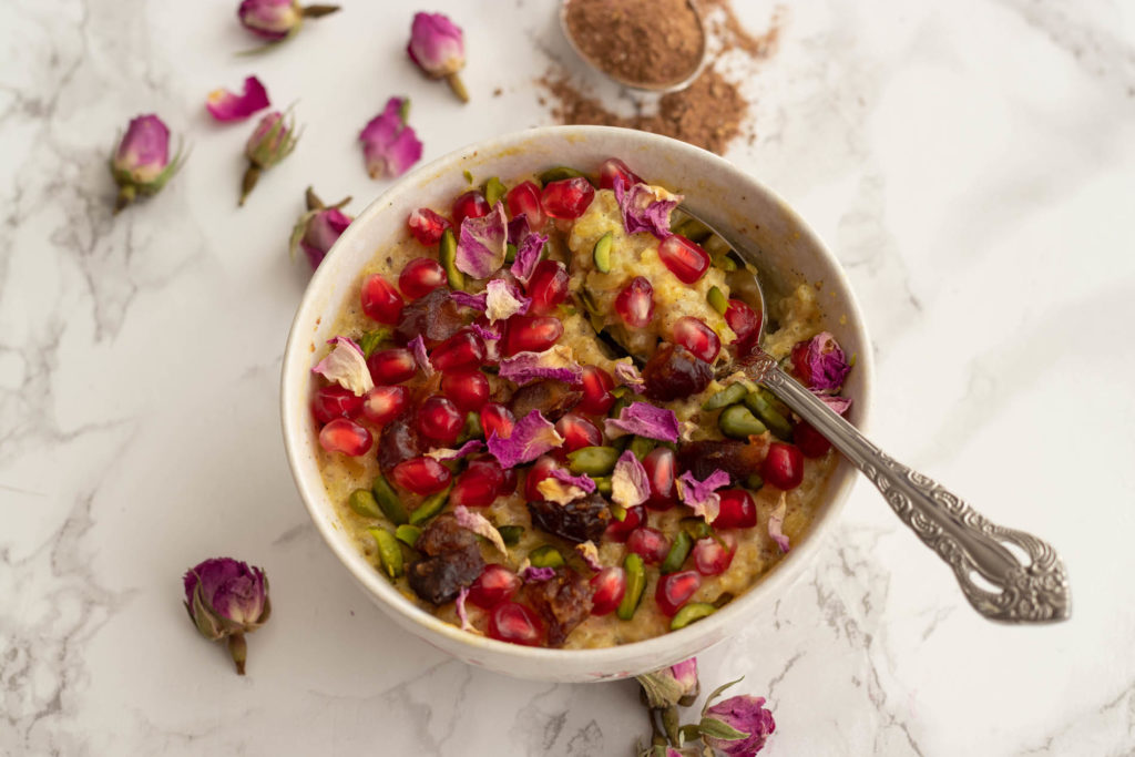 persischer Milchreis vegan mit Advieh Gewürzmischung